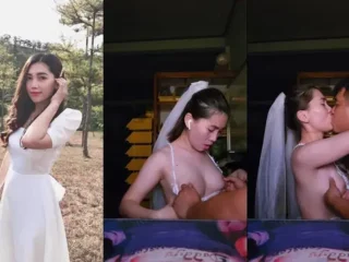 Nay em mặc bộ cô dâu siêu nứng để anh làm chú rể